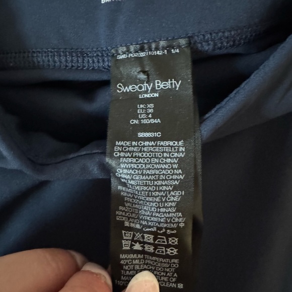 Sweaty Betty Kick Flare Power Workout Trousers Bootleg Navy Size XS - Picture 9 of 16